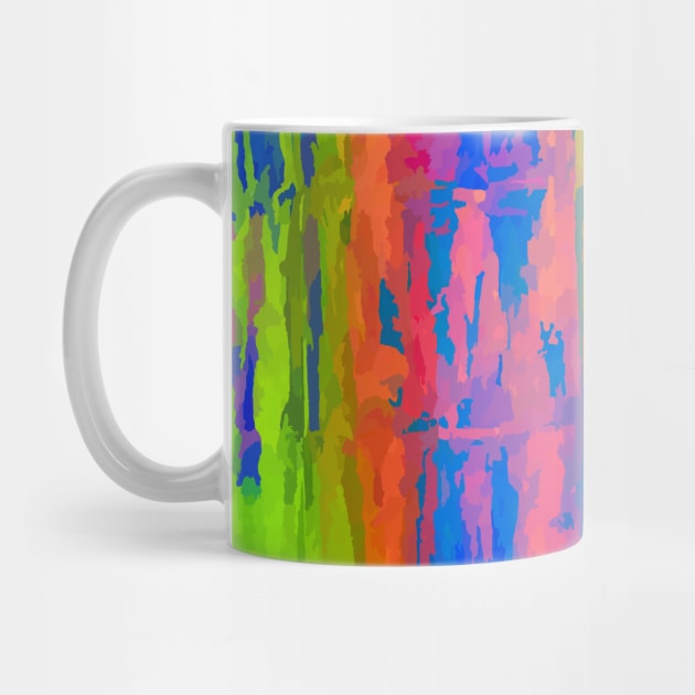 Neon Rainbow Paint Splatter by softbluehum